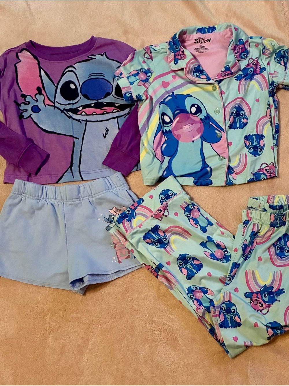 Disney Kids Stitch Pajama Sets